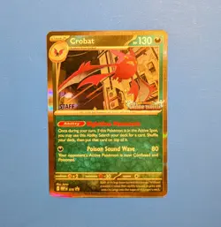 Crobat - [Staff Stamped] MEP 076 - Chaos Rising Prerelease Promo NM - Image 1