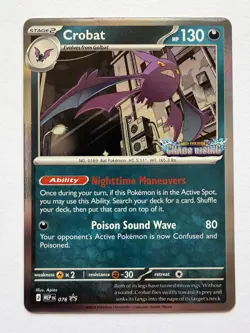Crobat Black Star Promo MEP 076 Chaos Rising Stamped Prerelease Pokemon NM - Image 1