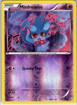 Pokemon - Misdreavus - 57/113 - Legendary Treasures - Reverse Holo - NM/M - Image 1