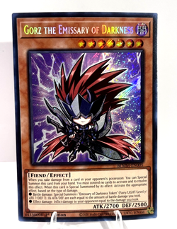 Gorz the Emissary Of Darkness (CHIBI) BLMM-EN005 SECRET RARE 1st Edition Yugioh! - Image 1