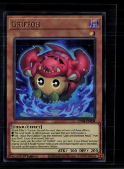 Yu-Gi-Oh! Griffoh Chaos Origins Ultra Rare • CORI-EN004 1st Edition - Image 1