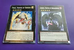 Tiras + Adreus Secret Rare Unl Edition GENF-EN044 GENF-EN086 LP/MP Yugioh Lot - Image 1