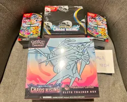 Sealed Chaos Rising Pokemon Center Bundle 1x Booster Box, 2x Bundles, 1x PC ETB - Image 1