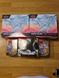 Chaos Rising Pokemon Center Bundle 1x Booster Box, 2x Bundles, 2x PC ETB - Image 1