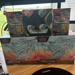 Chaos Rising Pokemon Center Bundle - 1x Booster Box, 2x Bundles, 2x PKC ETB - Image 1