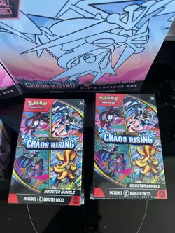 Chaos Rising Pokemon Center Bundle 1x Booster Box, 2x Bundles, 2x PC ETB - Image 3