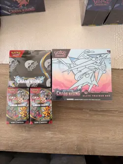 Pokemon TCG Chaos Rising Bundle 1x PC ETB 1x Booster Box 2x Booster Bundle - Image 1