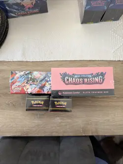 Pokemon TCG Chaos Rising Bundle 1x PC ETB 1x Booster Box 2x Booster Bundle - Image 2