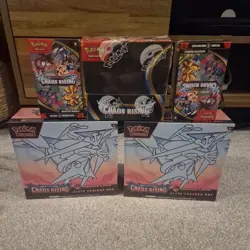 Chaos Rising Pokemon Center Bundle 1x Booster Box, 2x Bundles, 2x PC ETB - Image 1