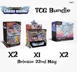 Sealed Chaos Rising Pokemon Center Bundle 1x Booster Box, 2x Bundles, 2x PC ETB - Image 1
