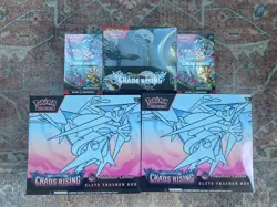 Chaos Rising Pokemon Center Bundle 1x Booster Box, 2x Bundles, 2x PC ETB IN HAND - Image 1