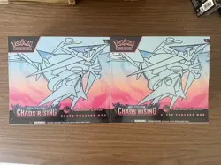 Chaos Rising Pokemon Center Bundle 1x Booster Box, 2x Bundles, 2x PC ETB IN HAND - Image 2