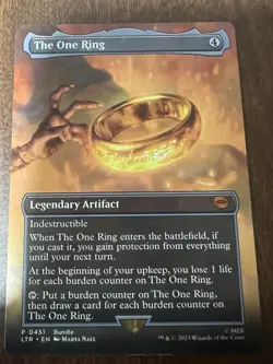 The One Ring (Borderless) Non-Foil Promo MTG Magic - Image 1