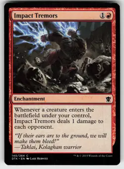 Impact Tremors C Dragons of Tarkir 140 MTG - Image 1