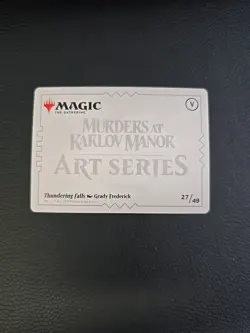 Thundering Falls Gold Stamped Art Card Murder At Karlov Manor MTG Magic Card - Image 2