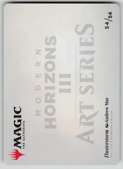 Flusterstorm Art Card (Gold-Stamped Signature) Modern Horizons 3 54 NM - Image 2