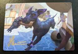Mischievous Pup 3/81 Gold Stamped Art Series The Lost Caverns Of Ixalan MTG - Image 1
