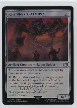 Relentless X-ATM092 Foil Magic: Final Fantasy FIN #0268 - Image 1