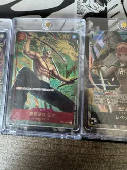 One Piece Card Game Chinese 1st Anniversary Luffy Zoro Sanji Robin Chopper Set - Image 3