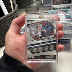 Panini 2023 Prizm Drake Maye New England Patriots #165 Orange Cracked Ice - Image 2