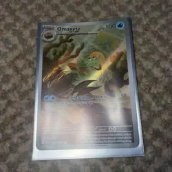 Omanyte 180/165 SV2a 151 English Full Art Pokemon Card NM - Image 1
