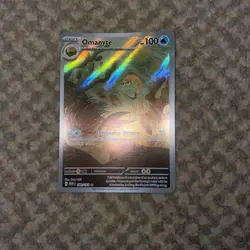 Omanyte 180/165 SV2a 151 English Full Art Pokemon Card NM - Image 3
