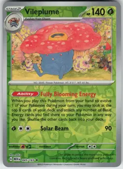 PO-01 Reverse Holo Vileplume 045/165 Rare SV: Scarlet & Violet 151 - Image 1