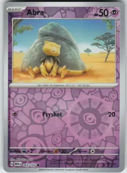 Reverse Holo Abra 063/165 Common SV: Scarlet & Violet 151 NM - Image 1
