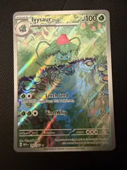 Pokemon SV:151 Bulbasaur 166/165, Ivysaur 167/165, & Venusaur Ex 198/165 - Image 5