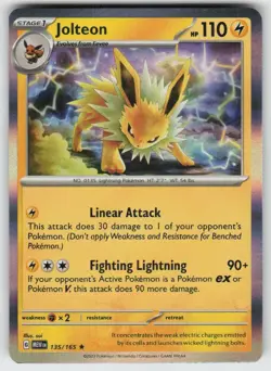 GGC - 13 Holo Jolteon 135/165 Rare SV: Scarlet & Violet 151 - Image 1