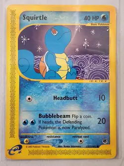 Pokemon Squirtle 132/165 Expedition Base Set - Non Holo - Image 1
