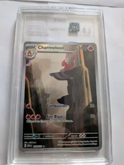 Charmeleon TAG 8.5 Graded Pokemon TCG Scarlet & Violet 151 MEW 169/165 Art Rare - Image 1