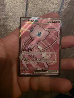 Mew EX 193/165 Scarlet & Violet 151 Pokemon Card Full Art Mint Condition - Image 1