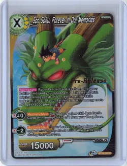 Dragon Ball Masters Son Goku, Forever In Our Memories Pre-Release Stamp BT11-093 - Image 1