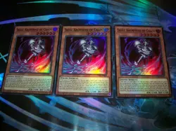 3x Skull Archfiend of Chaos 1st Edition Super Rare CORI-EN002 Yu-Gi-Oh! - Image 1