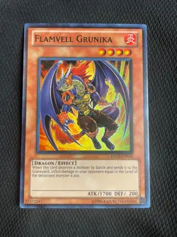 Yu-Gi-Oh! TCG Flamvell Grunika HA02 NM Unlimited Super Rare - Image 1