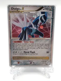 Pokemon Dialga Lv. X Diamond Pearl Black Star Promo DP17 Trading Card LP - Image 1