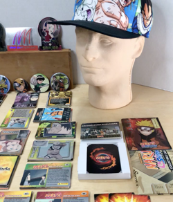 300 NARUTO CCG Cards (2002) Lot- Plus 5 Pins- Plus DRAGONBALLZ Hat - Image 2