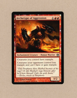 ARCHETYPE OF AGGRESSION / BNG U #088 / Lightly Played / MTG Magic the Gathering - Image 1