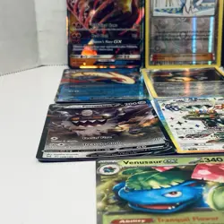 Lot of 11 Holo shiny Pokemon TCG cards Moderate play full art illustrations - Image 3