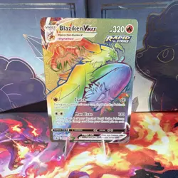 Pokemon Blaziken VMAX Rainbow Hyper Rare 200/198 Chilling Reign - Image 1