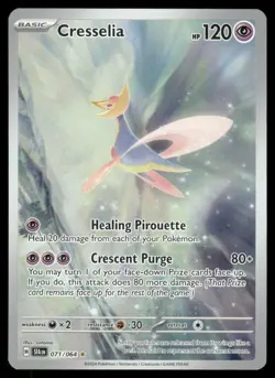 Pokemon Cards Cresselia 071/064 Shrouded Fable Illustration Rare NM - Image 1