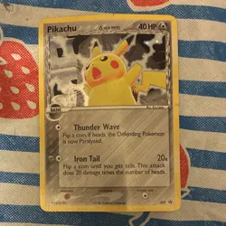 Nintendo Pokemon TCG Pikachu Delta Species 035 Holo Promo 40 HP English 2006 - Image 1