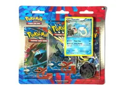 2014 POKEMON XY BASE 3 BOOSTER PACK BLISTER GYARADOS PROMO - NEW/FACTORY SEALED - Image 1
