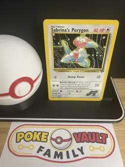 Pokemon Sabrina's Porygon 98/132 Gym Challenge Common Unlimited NM WOTC - Image 1
