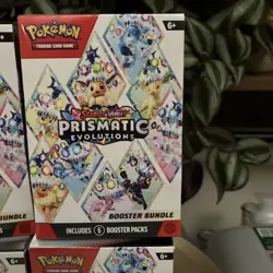 Lot of (4) Pokemon TCG Prismatic Evolutions Booster Bundles SEALED - Image 3