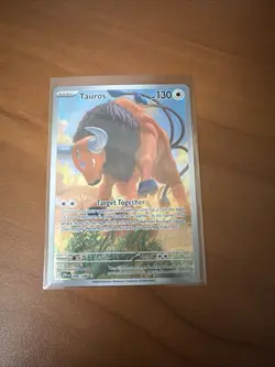 2026 Pokemon Chaos Rising Tauros 096/086 Illustration Rare Full Art NM/M - Image 1