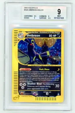 Umbreon HOLO R 2003 Pokemon Aquapolis 9.5 Subgrades BGS 9 #H29 - Image 1