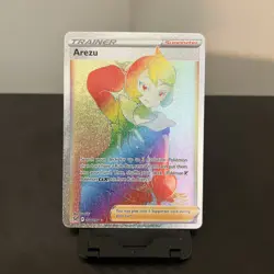 Pokemon TCG Arezu 204/196 Full Art Secret Rainbow Rare Trainer Lost Origin - Image 1