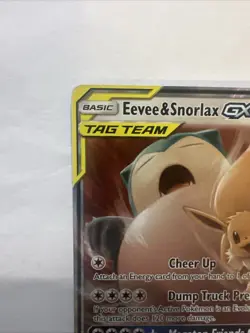 Pokemon Eevee & Snorlax GX TAG TEAM 120/181 Team Up Ultra Rare Holo HP 270 - Image 2